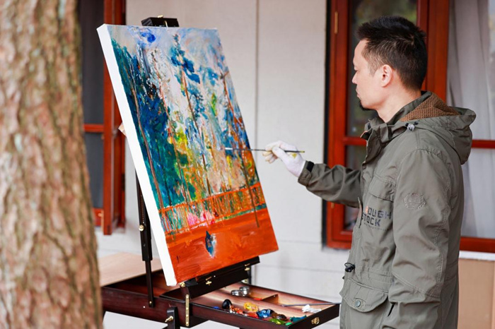 秋日庐山 色彩缤纷：35位油画名家情绘九江“山江湖城”