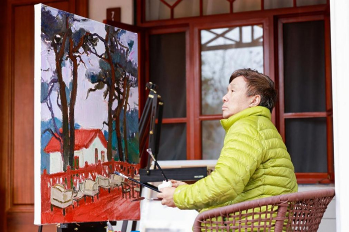 秋日庐山 色彩缤纷：35位油画名家情绘九江“山江湖城”