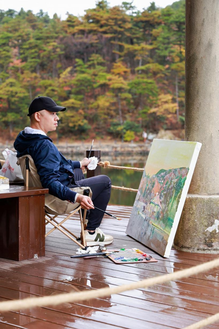 秋日庐山 色彩缤纷：35位油画名家情绘九江“山江湖城”