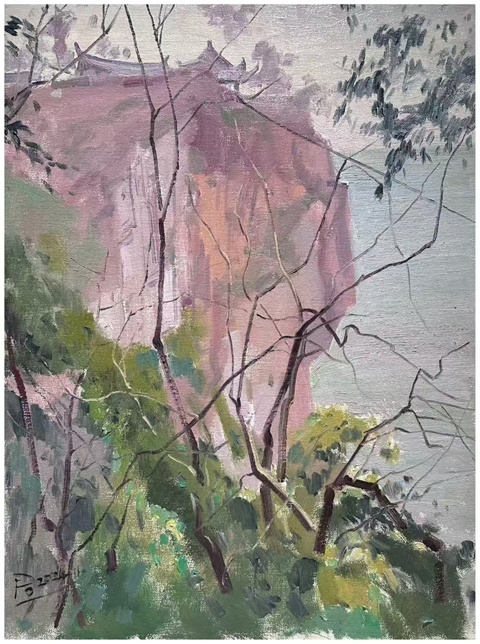 秋日庐山 色彩缤纷：35位油画名家情绘九江“山江湖城”