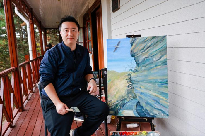 秋日庐山 色彩缤纷：35位油画名家情绘九江“山江湖城”