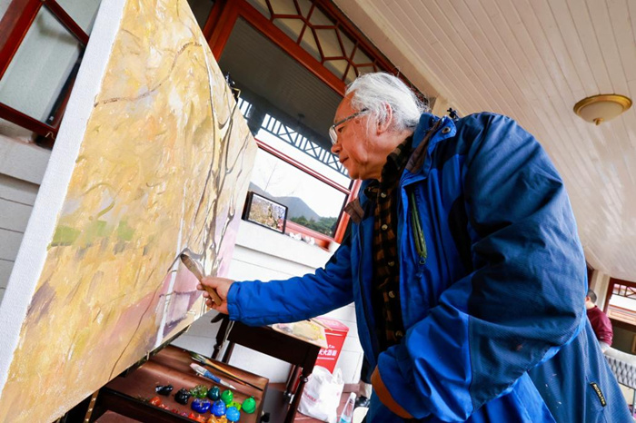 秋日庐山 色彩缤纷：35位油画名家情绘九江“山江湖城”