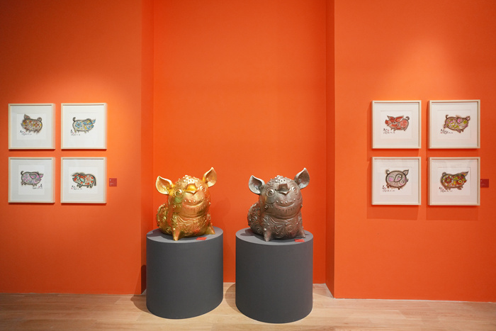 用艺术助力“亚冬会”，“韩美林生肖艺术展”第二次握手哈尔滨