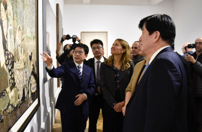 中国当代美术作品展览在意大利罗马开幕