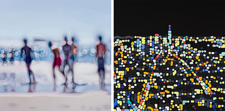 《看他的画得戴副眼镜（二）》：色彩律动的都市诗人