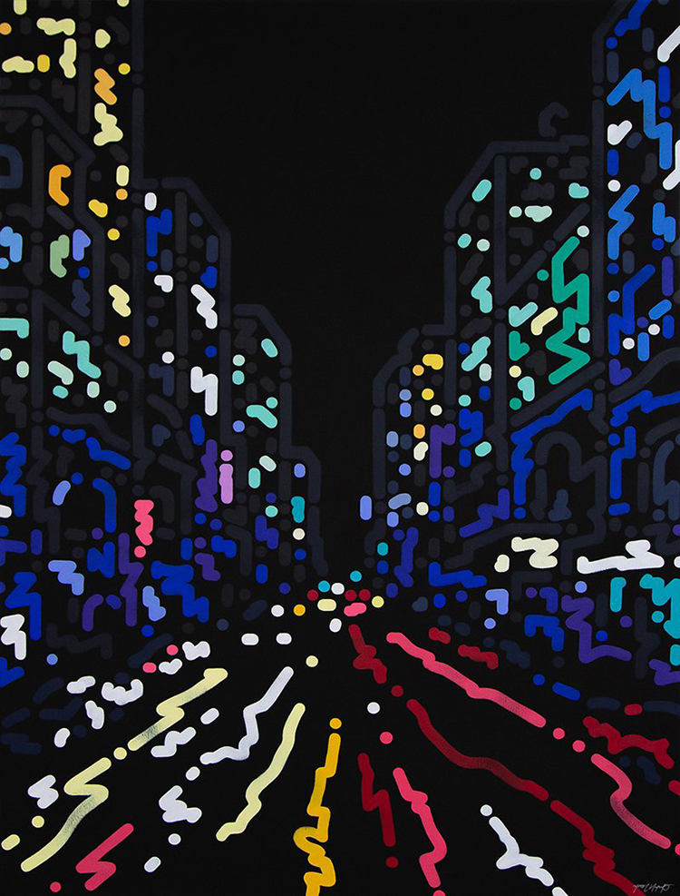 《看他的画得戴副眼镜（二）》：色彩律动的都市诗人