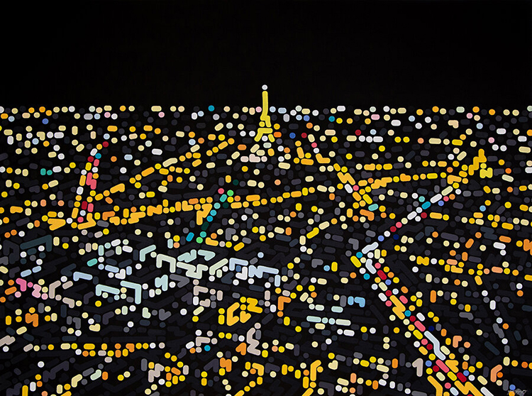 《看他的画得戴副眼镜（二）》：色彩律动的都市诗人