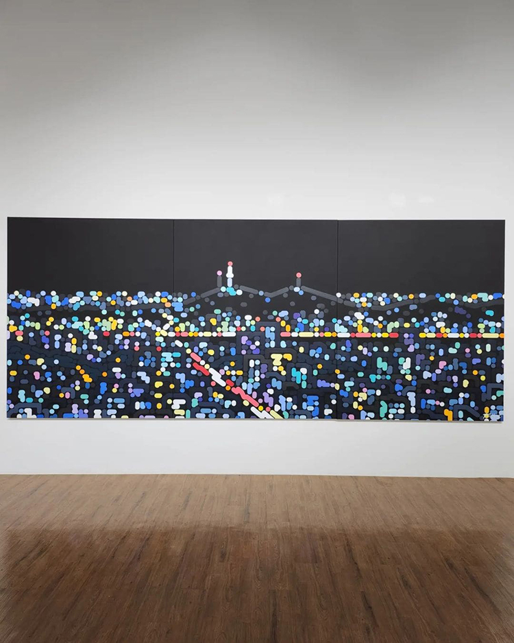 《看他的画得戴副眼镜（二）》：色彩律动的都市诗人