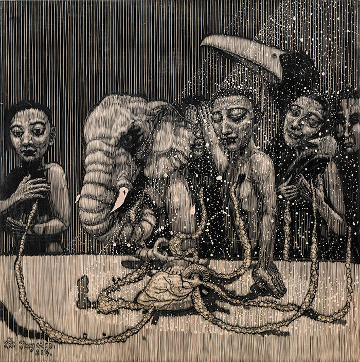 专访姜淼：黑白之外，刀刻下的宇宙秩序与生命对话