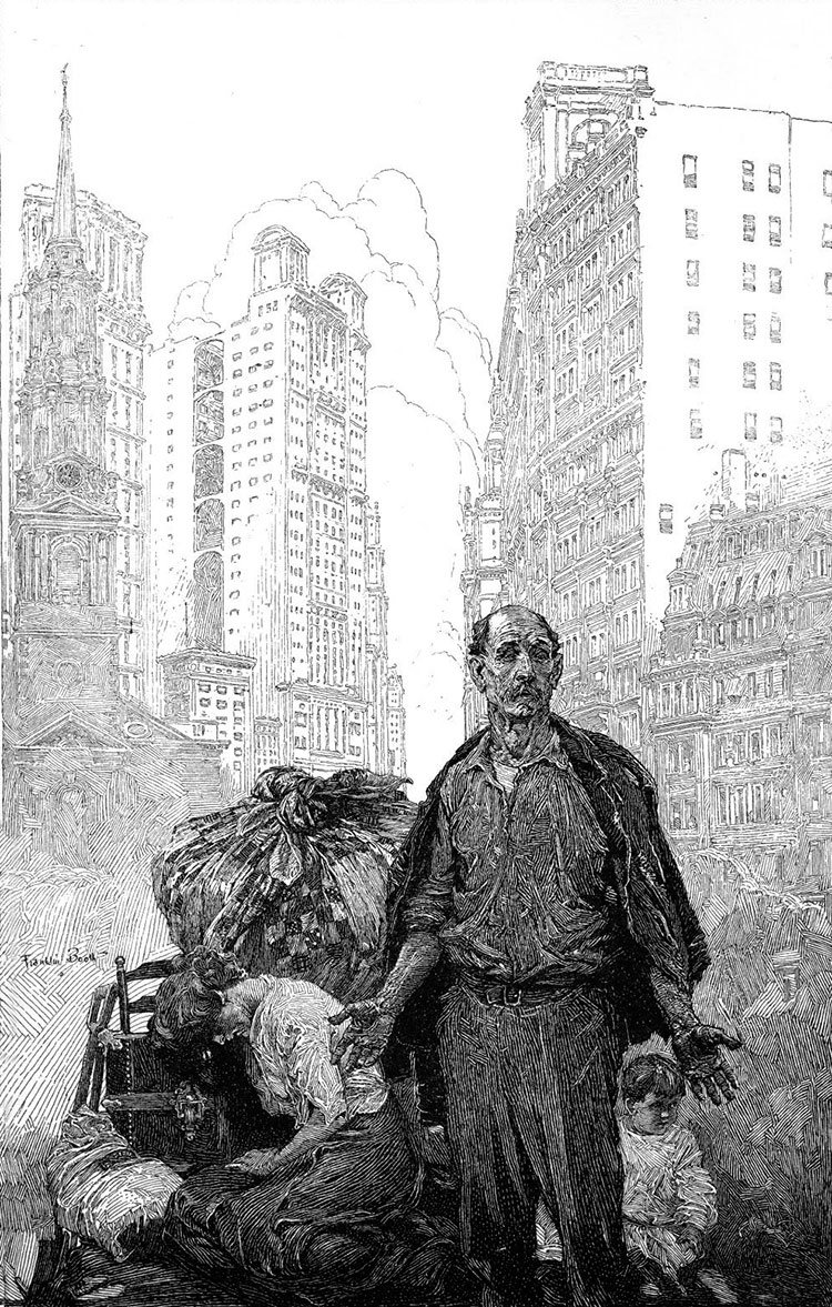 用钢笔画版画的人