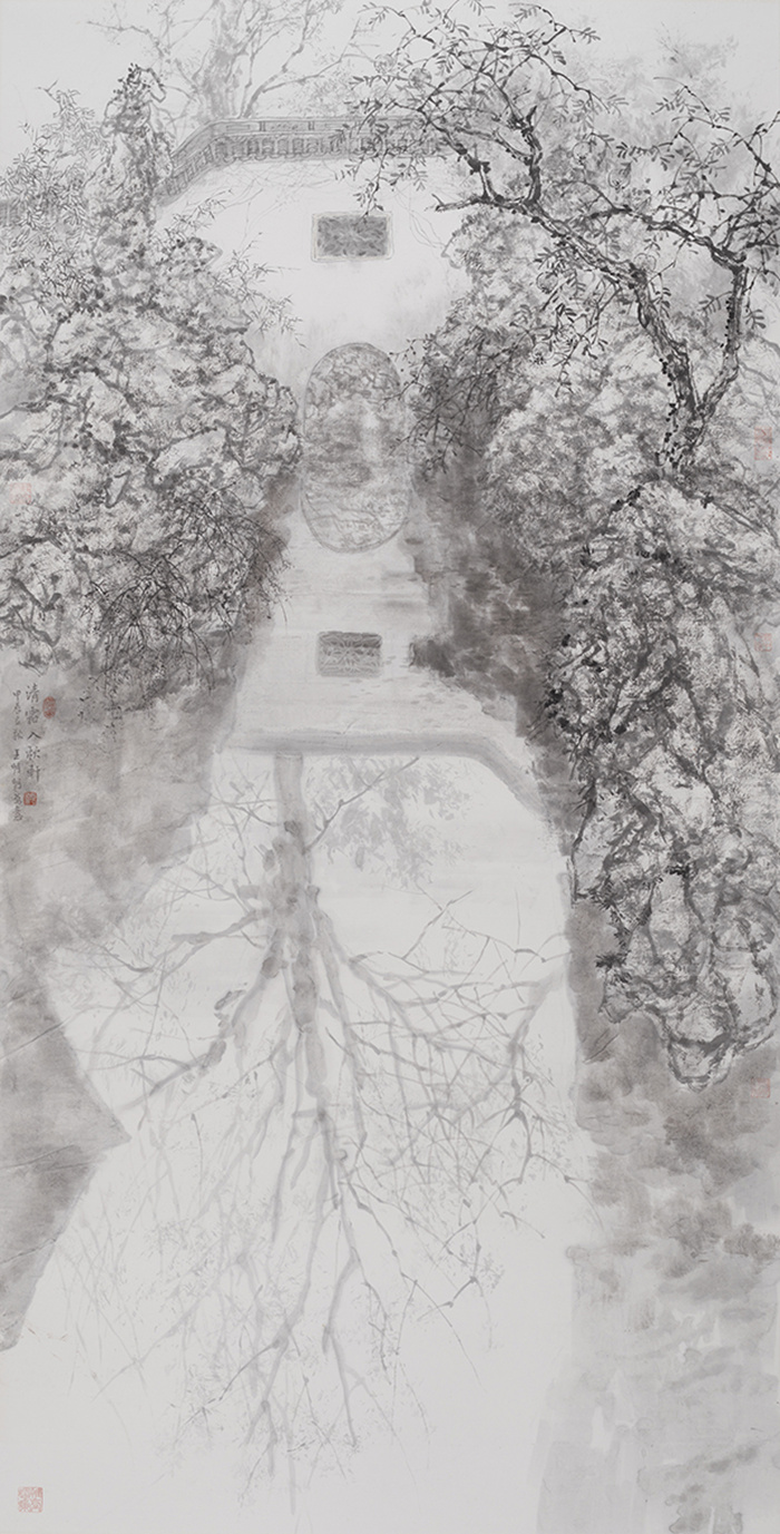 王明明百件园林题材作品亮相国家大剧院 温润笔墨构建东方美学至境