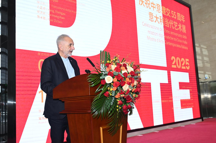 庆祝中意建交55周年 意大利当代艺术展在常州美术馆开幕