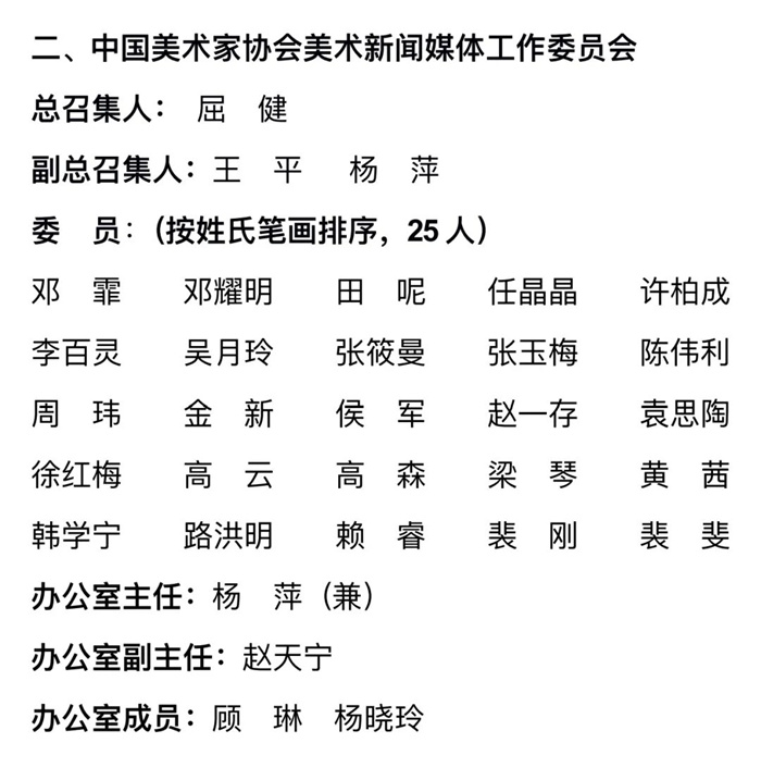 中国美协工作委员会在京成立