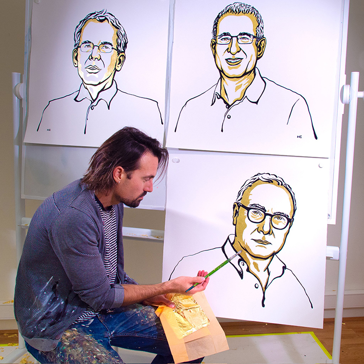 诺贝尔奖的肖像谁画的？