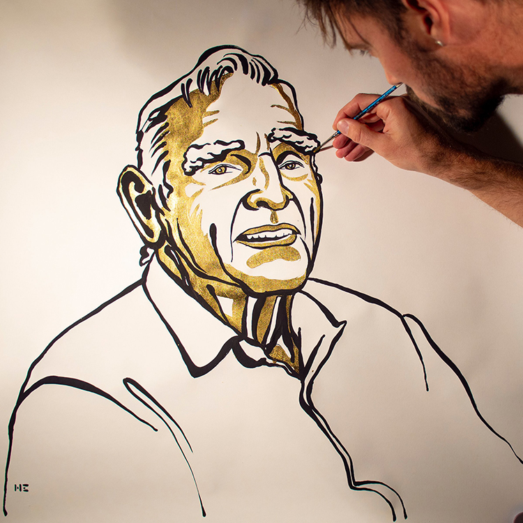 诺贝尔奖的肖像谁画的？