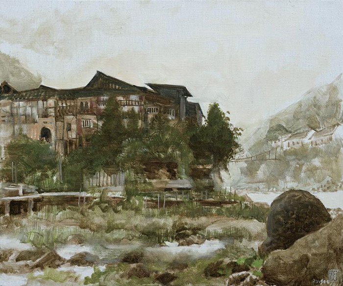 生命之行与诗性表达：“诗与行——古棕油画作品展”华南师范大学美术学院开幕